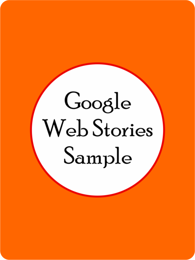 Google web stories sample